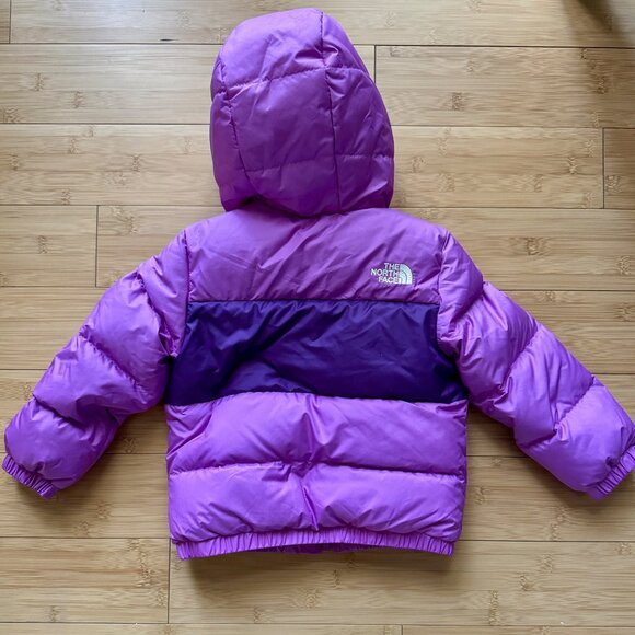 GUC North Face toddler Jacket - size 2T/purple/ faux fur lined - Picture 3 of 12